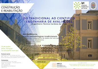 Palestra - Do tradicional ao cientifico, engenharia de avaliações - estt.ipt