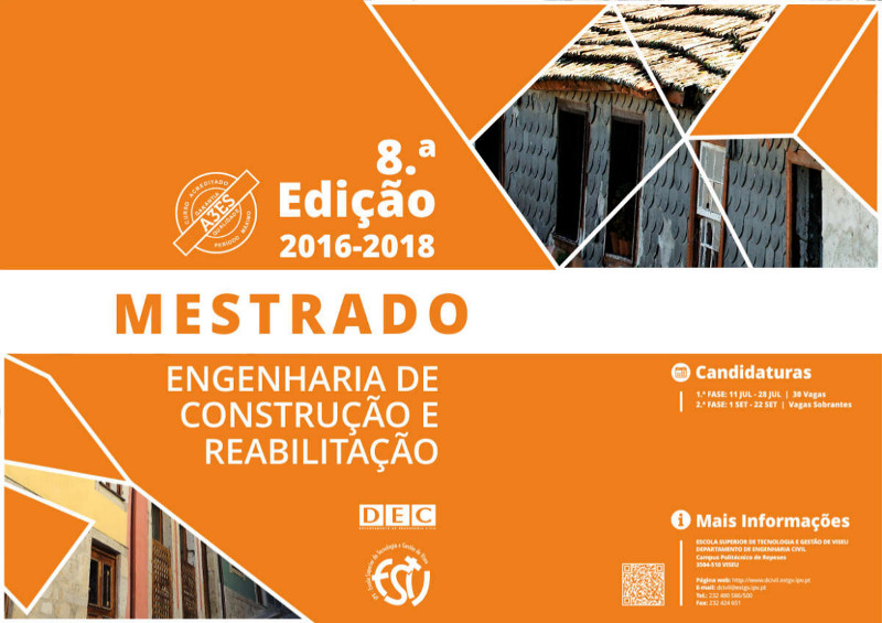 Mestrado em Engenharia de Construção e Reabilitação - 8ª Edição [estgv.ipv]