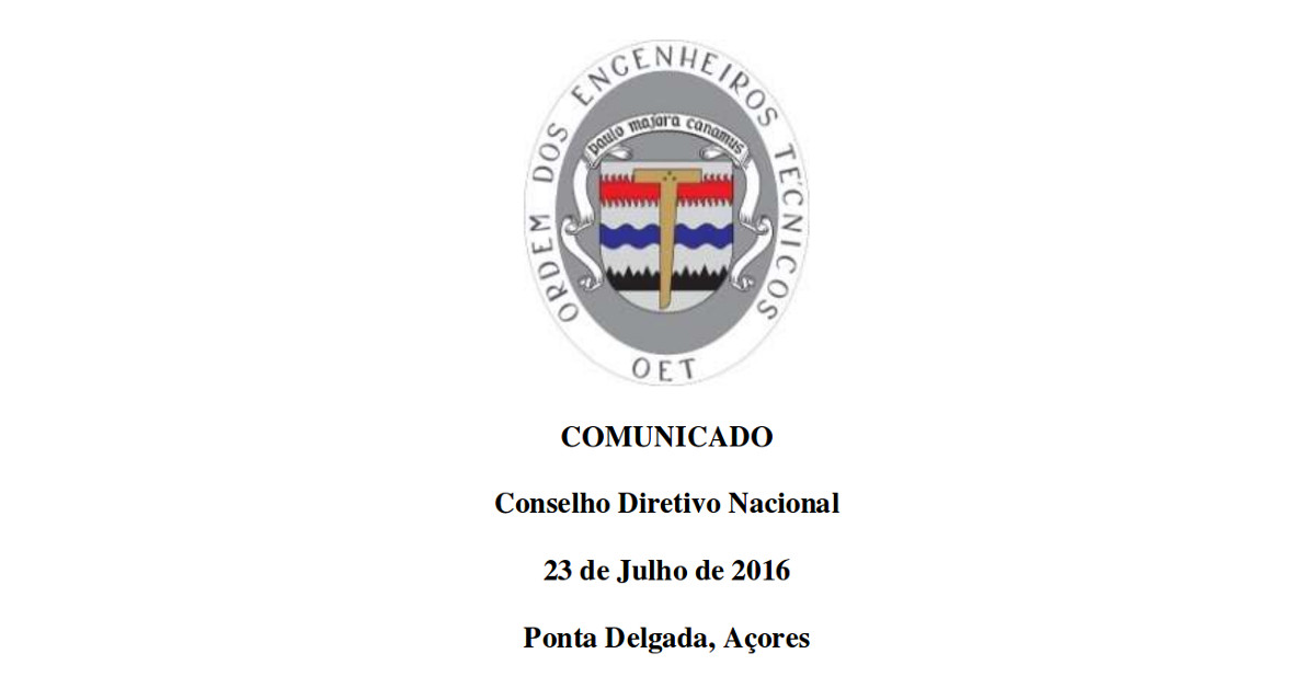 Comunicado CDN 23 Julho