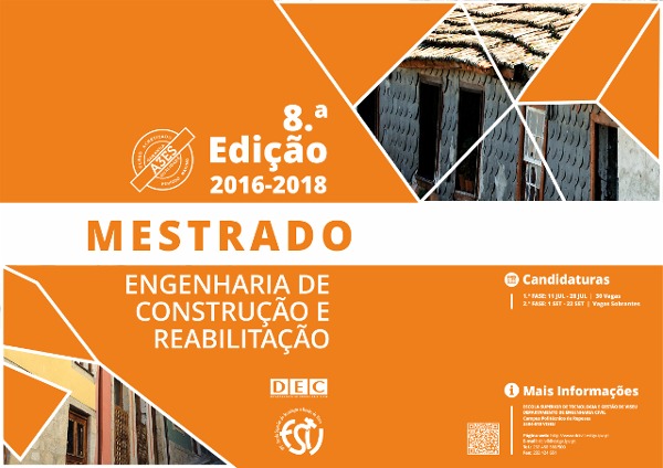 8ª Edição – Mestrado em Engenharia de Construção e Reabilitação