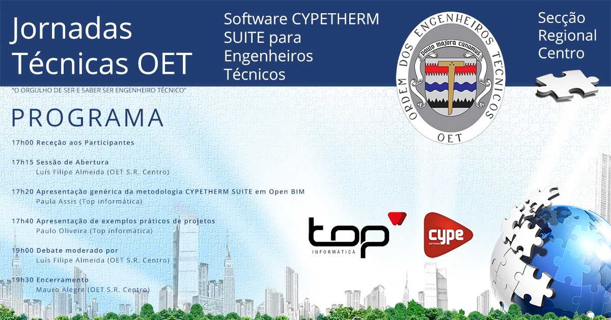 Jornada Técnica - Software CYPETHERM SUITE para Engenheiros Técnicos