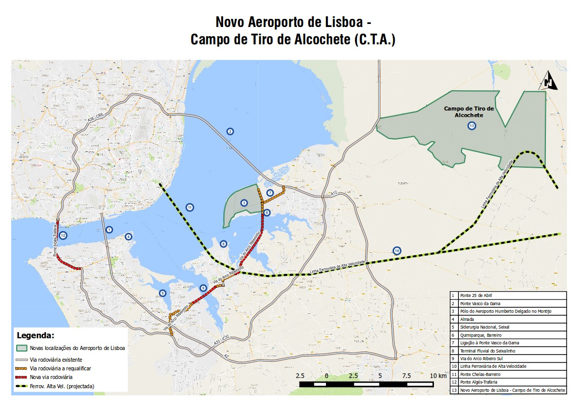 Posição da OET – Aeroporto no Montijo