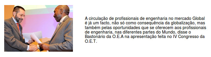 Notícia da Ordem dos Engenheiros de Angola