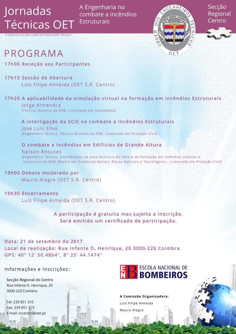 cartaz do evento com o programa