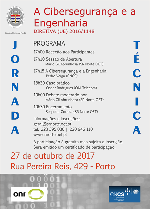 Jornada Técnica - A Cibersegurança e a Engenharia