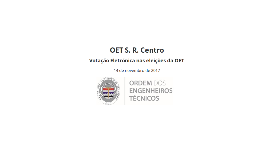 Votação Eletrónica nas eleições da OET