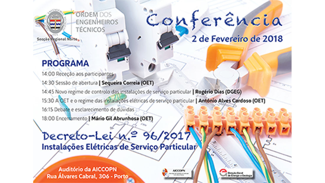 OET Secção Regional Norte - Conferência - Instalações Elétricas de Serviço Particular