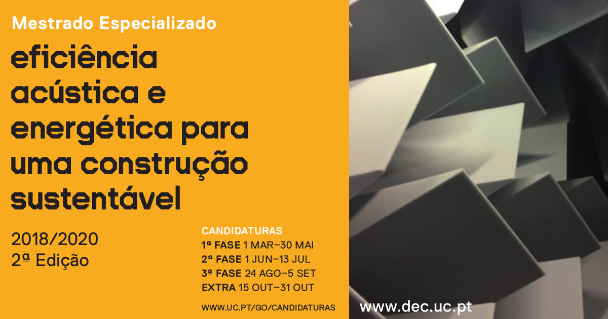 Mestrado em Eficiência Acústica e Energética para uma Construção Sustentável