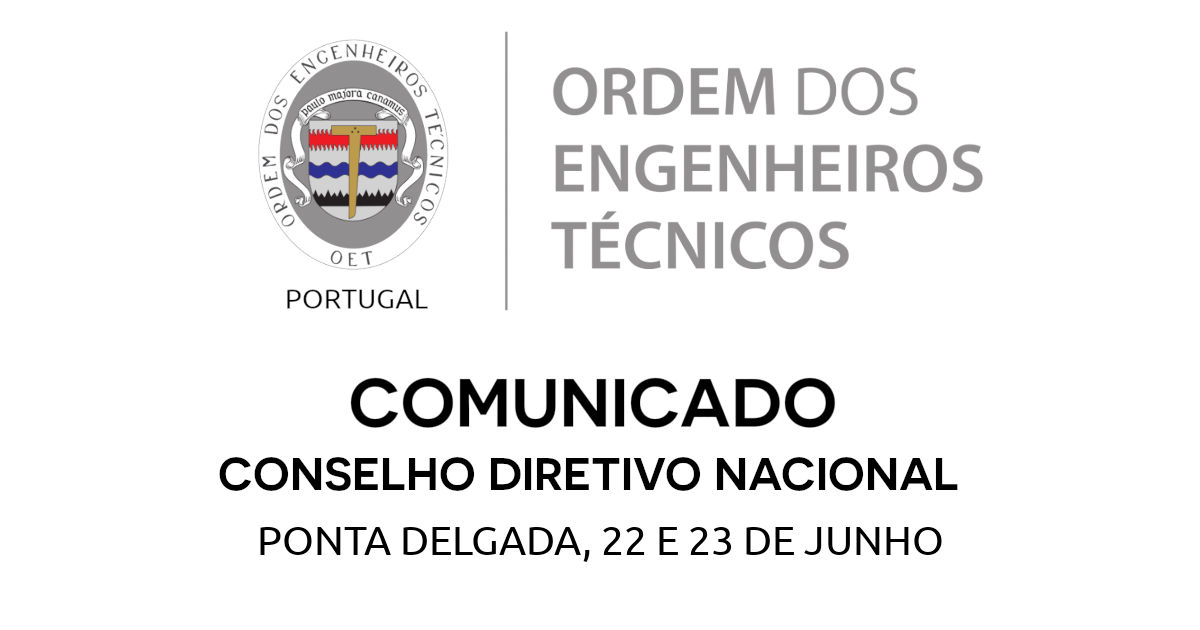 Comunicado - Conselho Diretivo Nacional