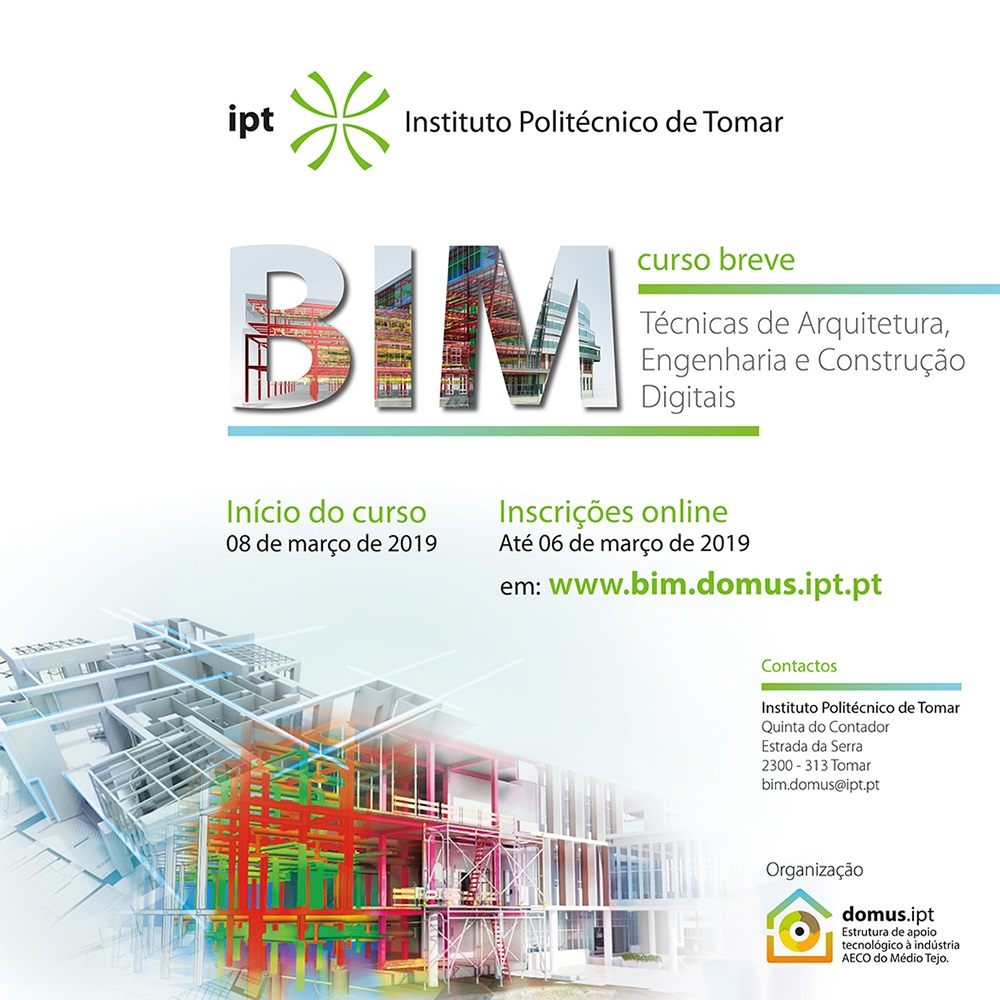 | Curso breve | BIM - técnicas de Arquitetura, Engenharia e Construção digitais | março 2019 |