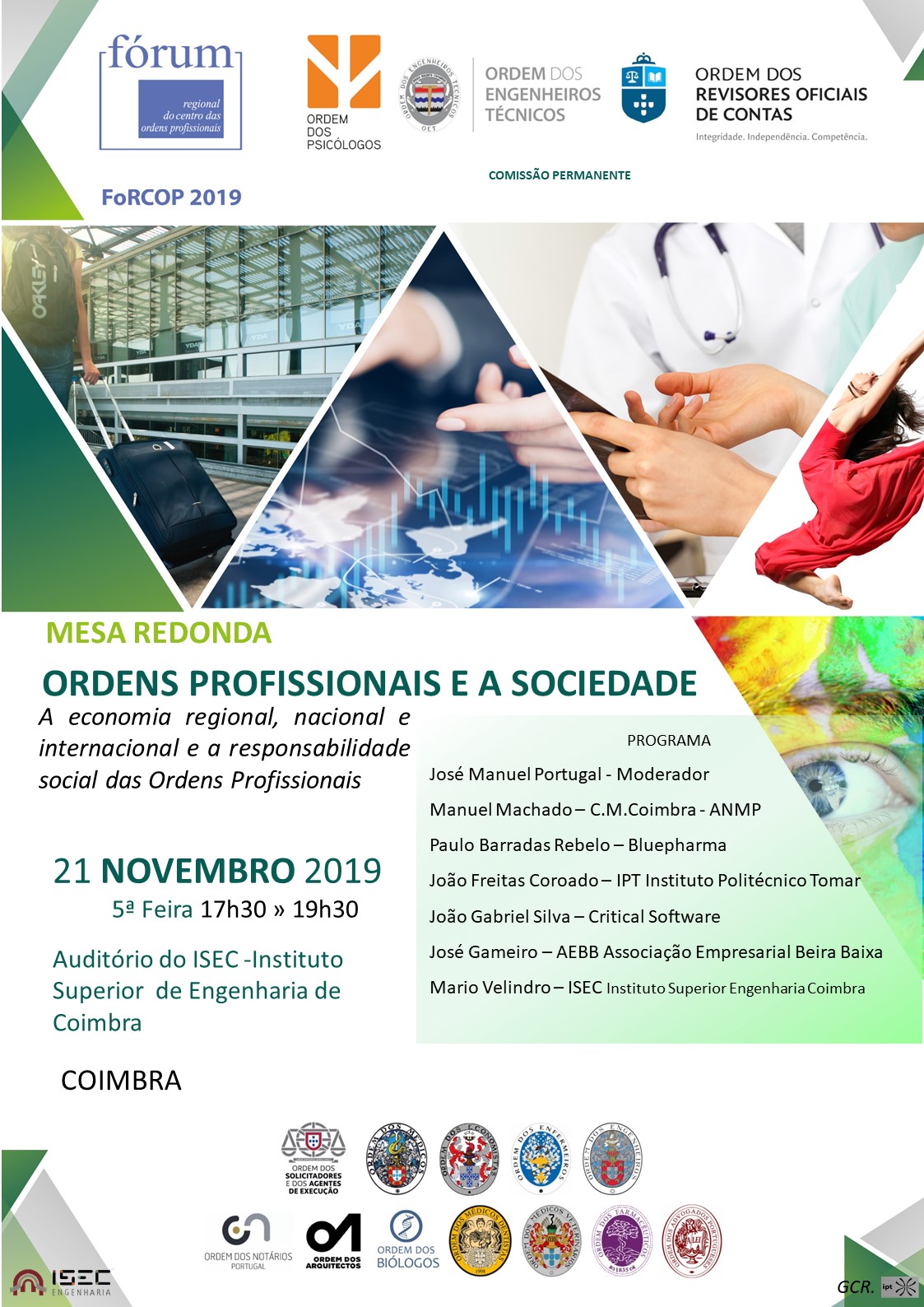FoRCOP “Ordens Profissionais e a Sociedade” - evento 21/11/19