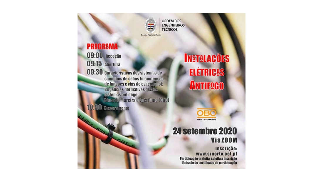 Webinar - “INSTALAÇÕES ELÉTRICAS ANTIFOGO”