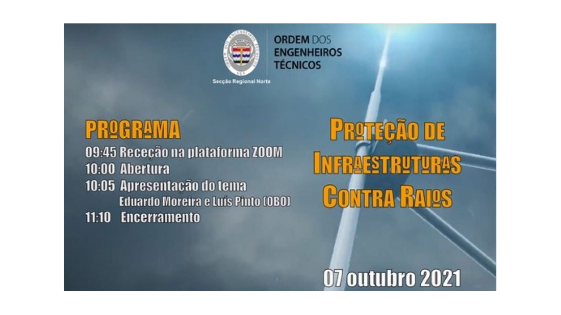 WEBINAR: “ Proteção de Infraestruturas Contra Raios”