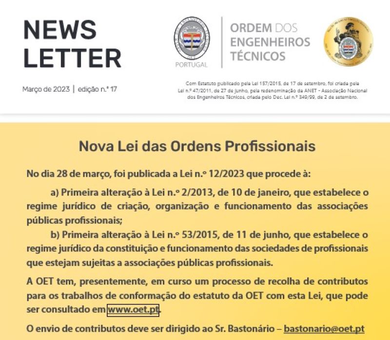 OET Newsletter