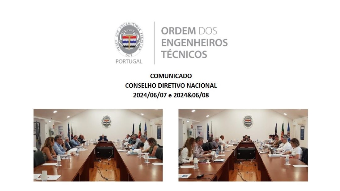 COMUNICADO: CONSELHO DIRETIVO NACIONAL