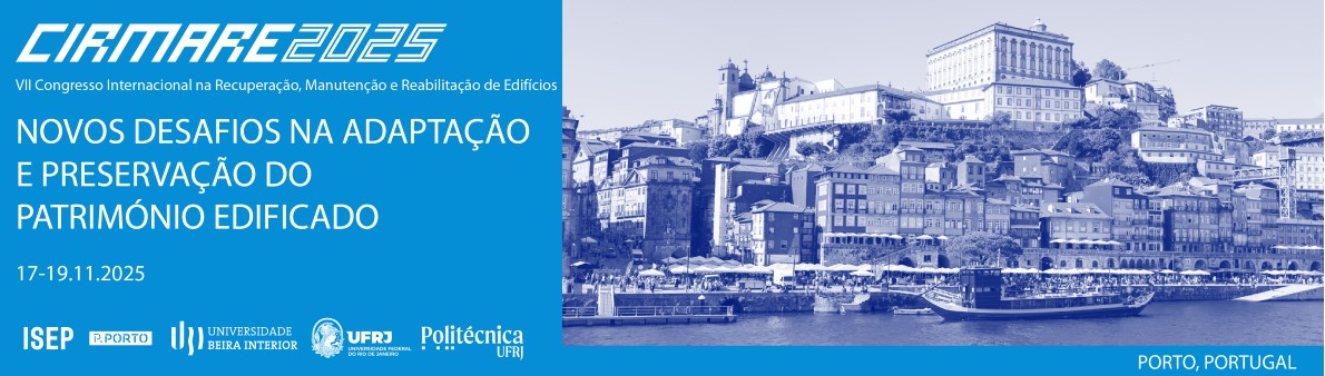 VII Congresso Internacional na Recuperação, Manutenção e Reabilitação de Edifícios