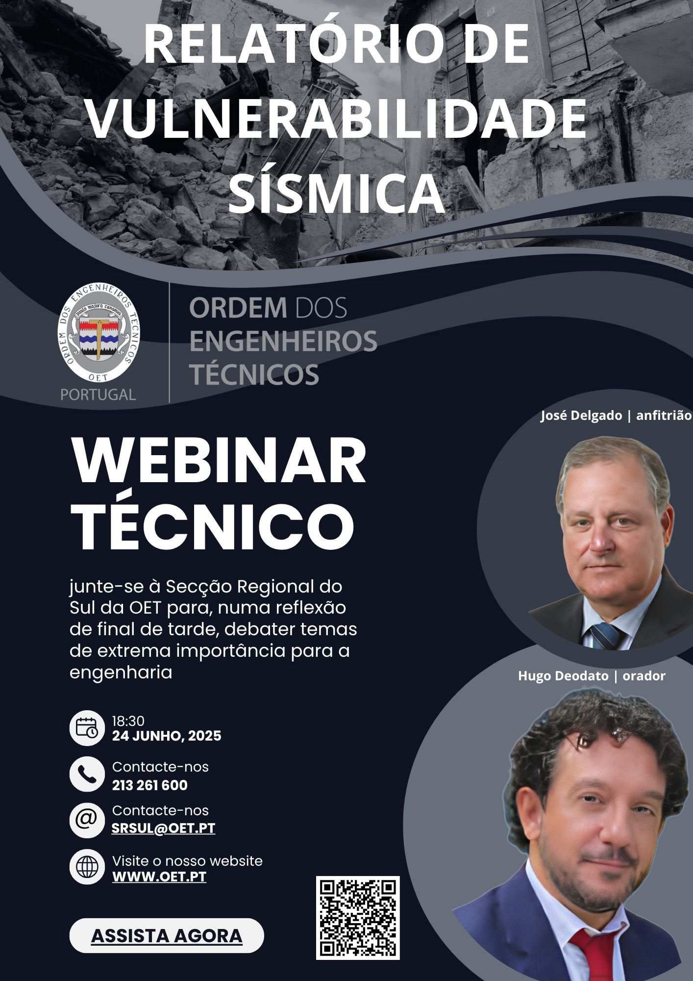 Webinar Técnico | "Relatório de Vulnerabilidade Sísmica"